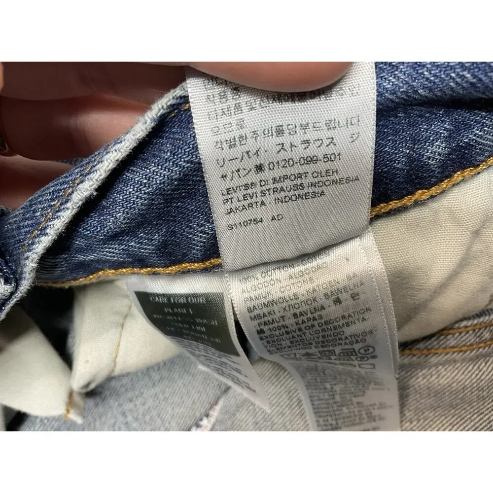 Levi's 501 150th Anniversary Button Fly Selvedge Straight Leg Jeans 31x30